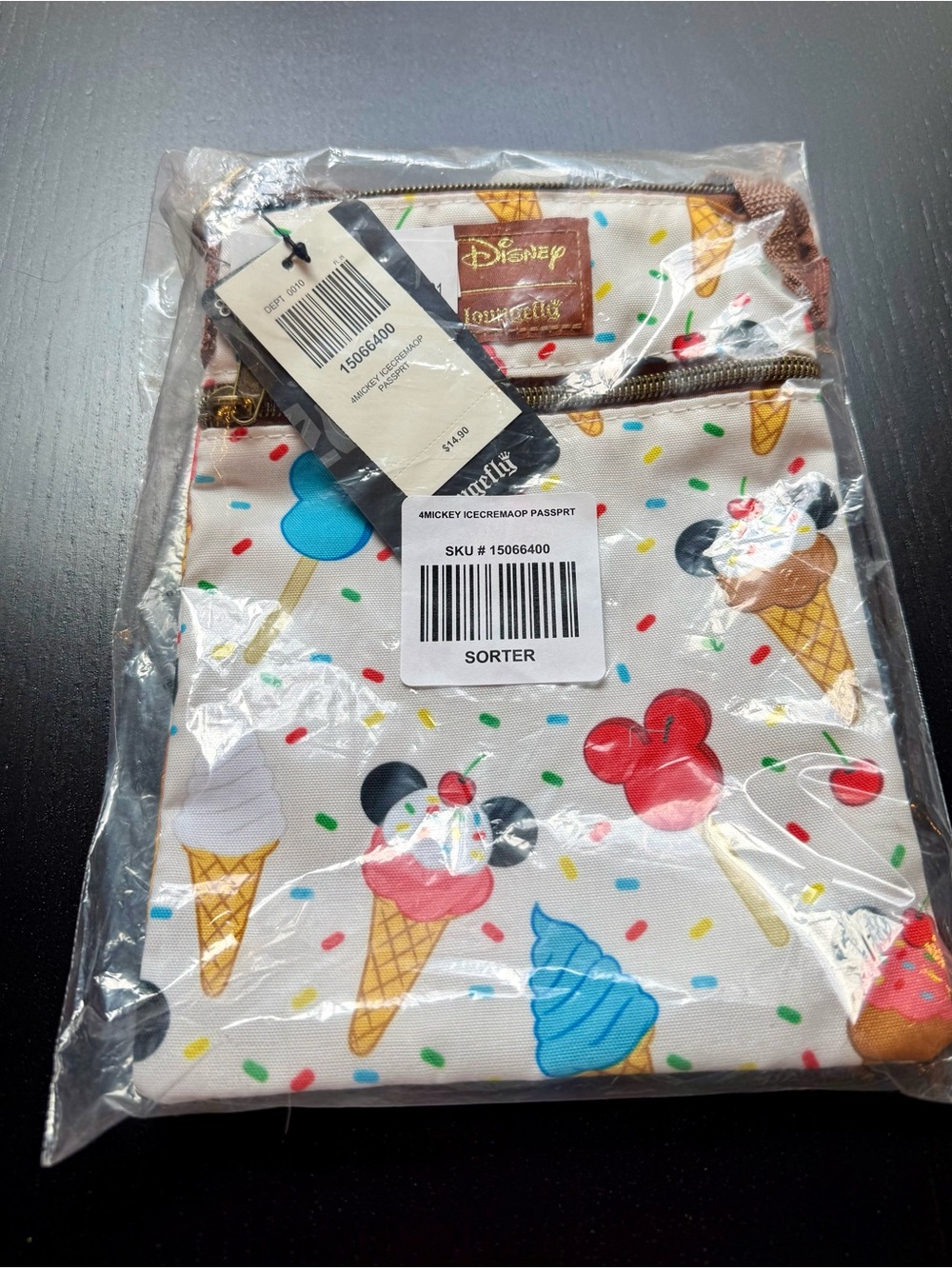 NEW Loungefly Disney Mickey Ice Cream bag